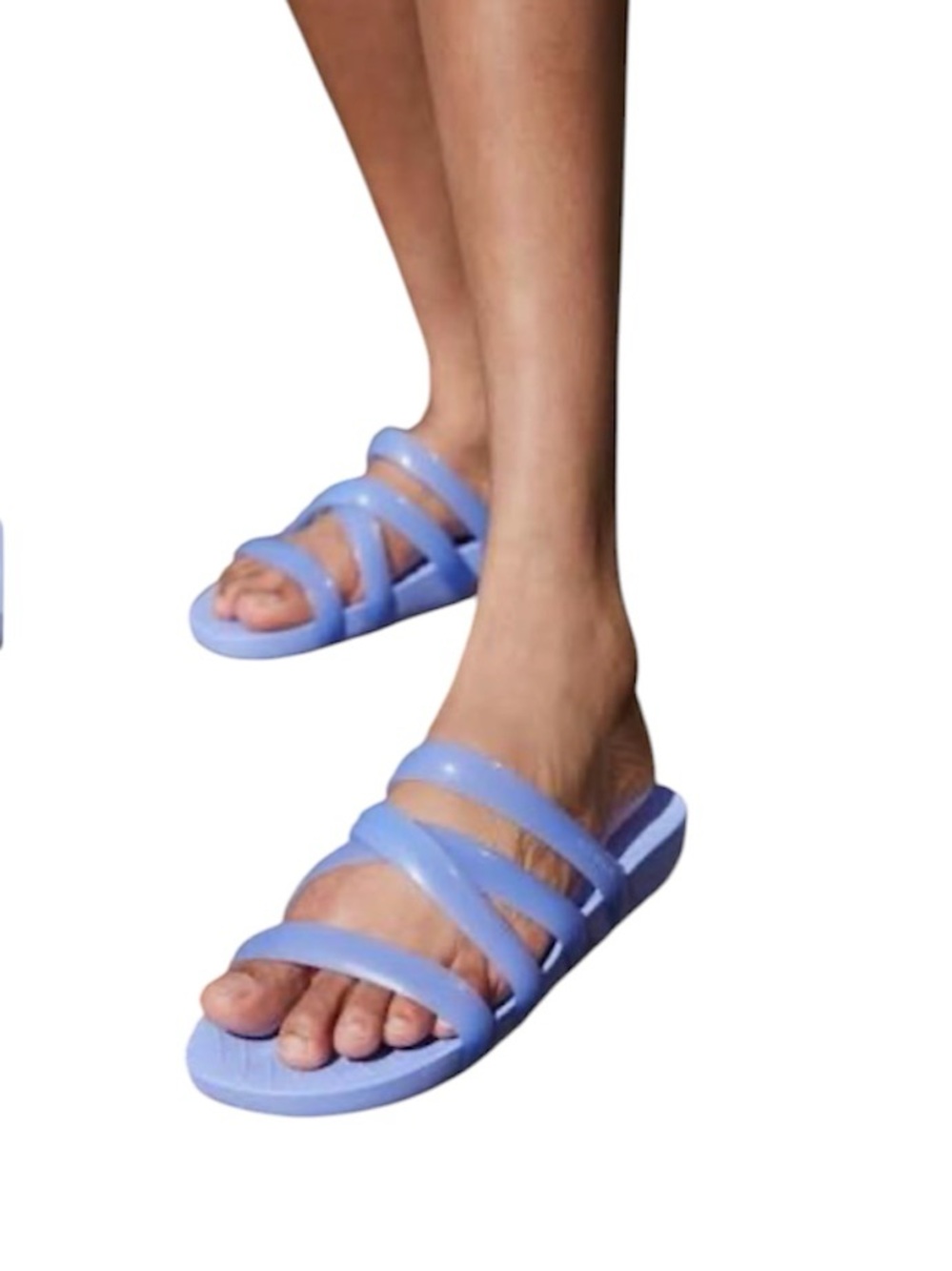 Crocs slip on Splash glossy strappy sandals color moon jelly women’s size 9